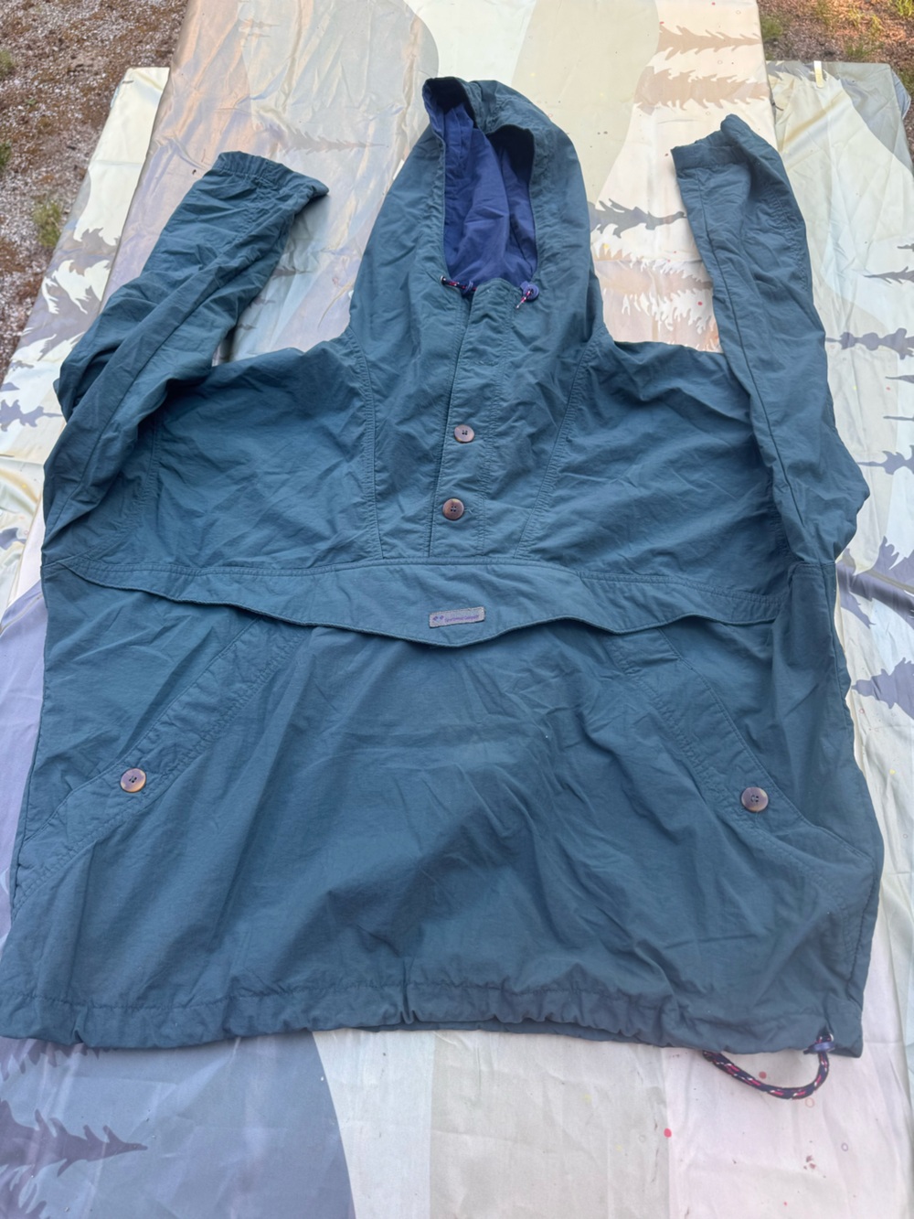 Vintage Columbia Hooded Anorak Jacket - Dark Teal